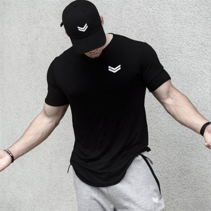 2019 Summer new Men gyms Fitness t shirt