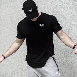 2019 Summer new Men gyms Fitness t shirt