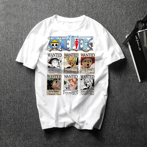New Japan Anime One Piece Printed Cartoon T Shirt
