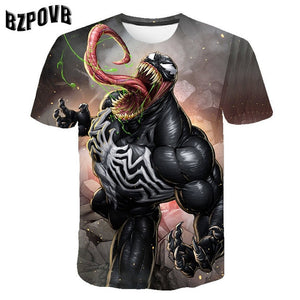 2019 new marshmallow fashion personality 3D printing T-shirt