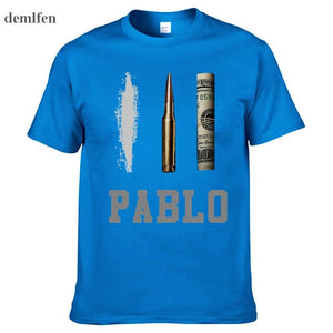 Summer New Brand Clothing T Shirts Men Narcos Pablo Escobar T-shirt