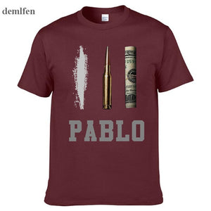 Summer New Brand Clothing T Shirts Men Narcos Pablo Escobar T-shirt